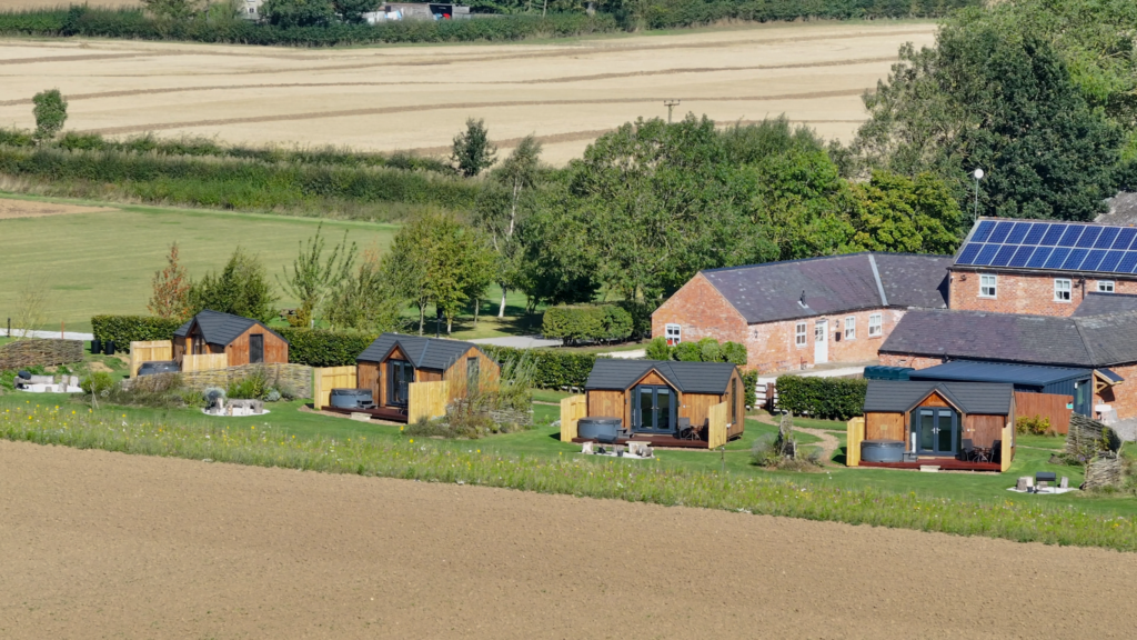 Wold Escapes Glampsite from the air