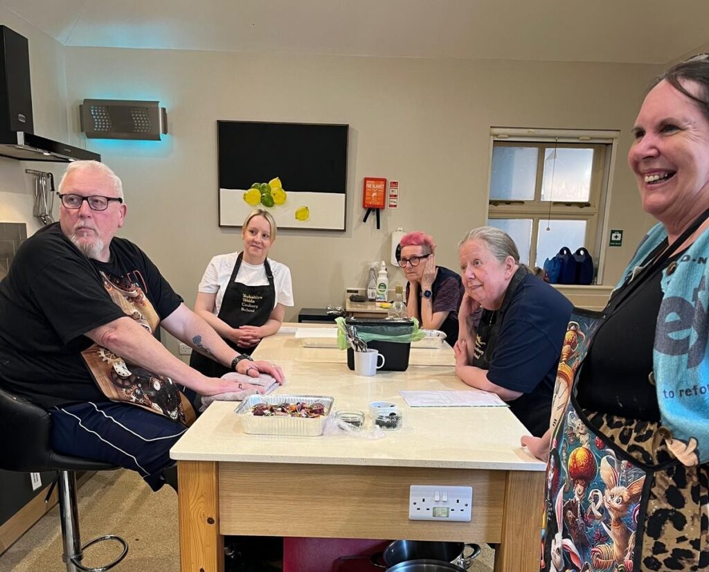 Blesma students enjoying cookery course