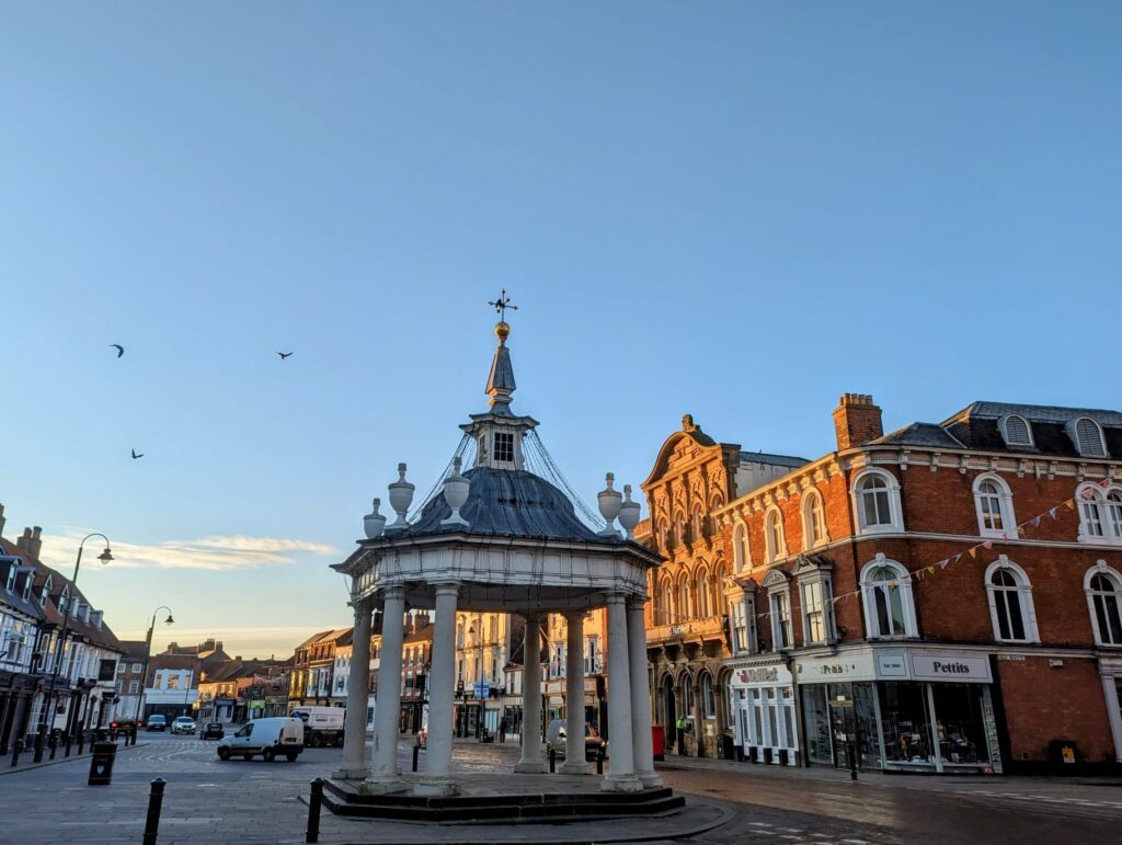 Beverley Market Square near Wold Escapes