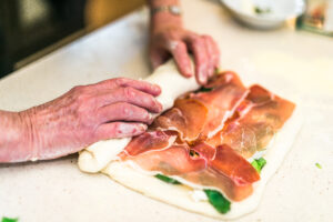 Rolling the stromboli at Wold Escapes