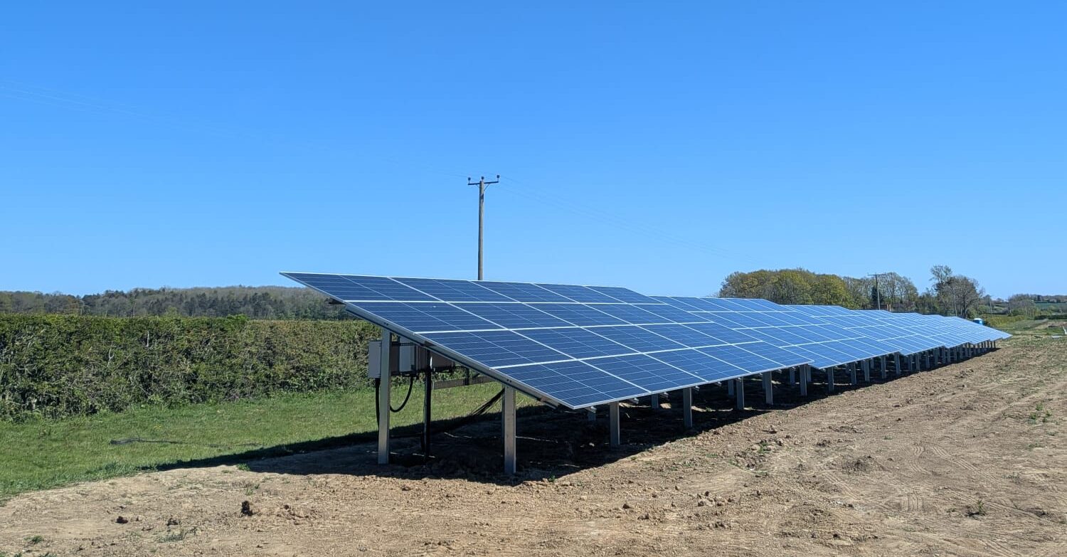 Solar array at Wold Escapes