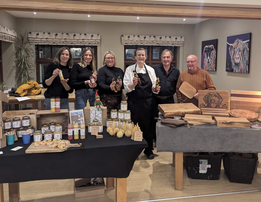 Stephanie Moon with Yorkshire Rapeseed Oil, Viking Workshop and York Bee