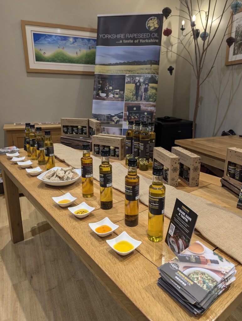 Yorkshire Rapeseed Oil at the Yorkshire Wolds Cookery School