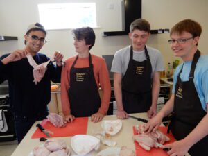 Students at Yorkshire Wolds Cookery School
